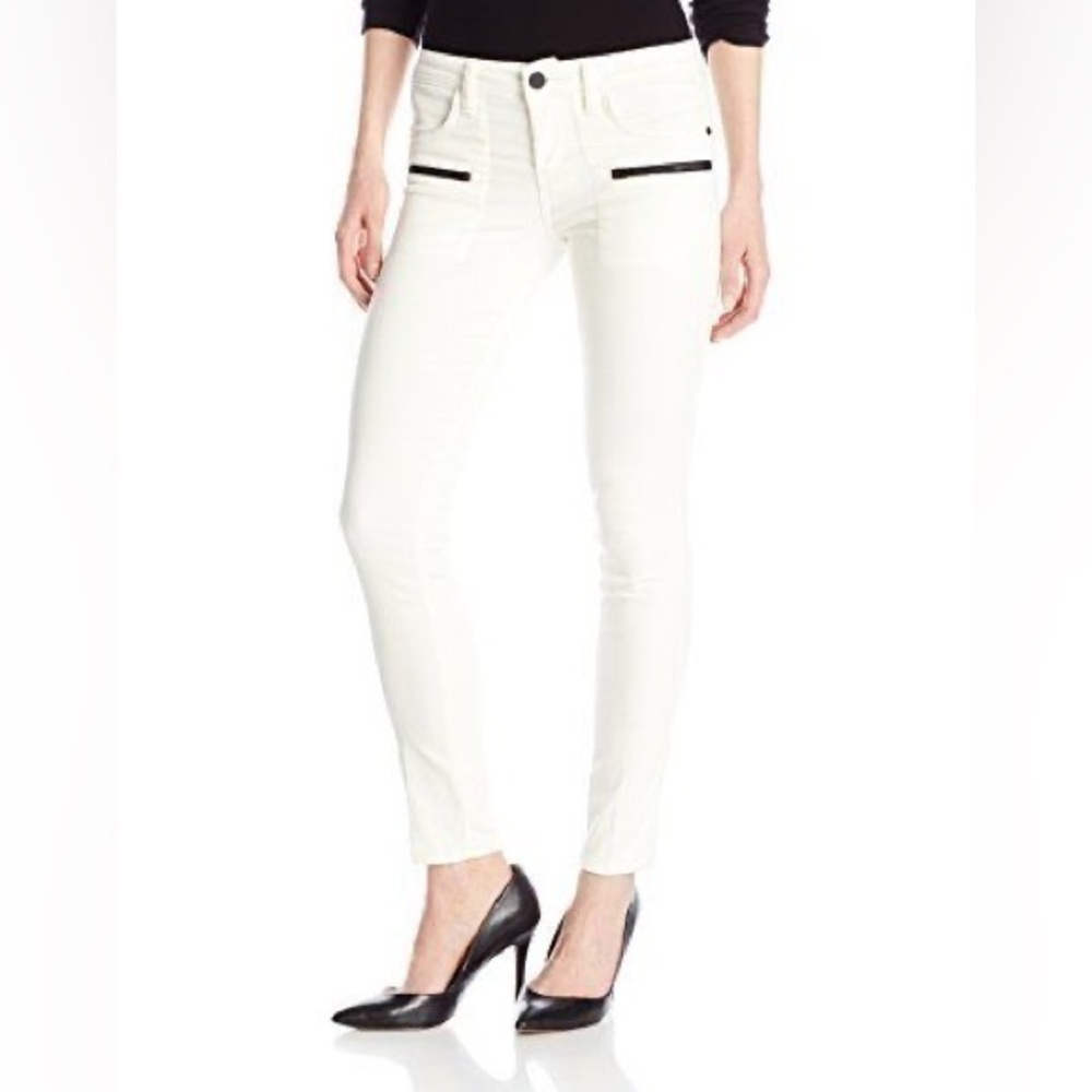 NWT Sanctuary Noir cream ivory moto skinny pants